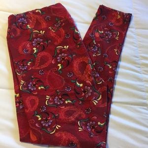 Lularoe Leggings TC Paisley design